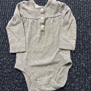 Carter's Heather Gray Bodysuit Long Sleeve